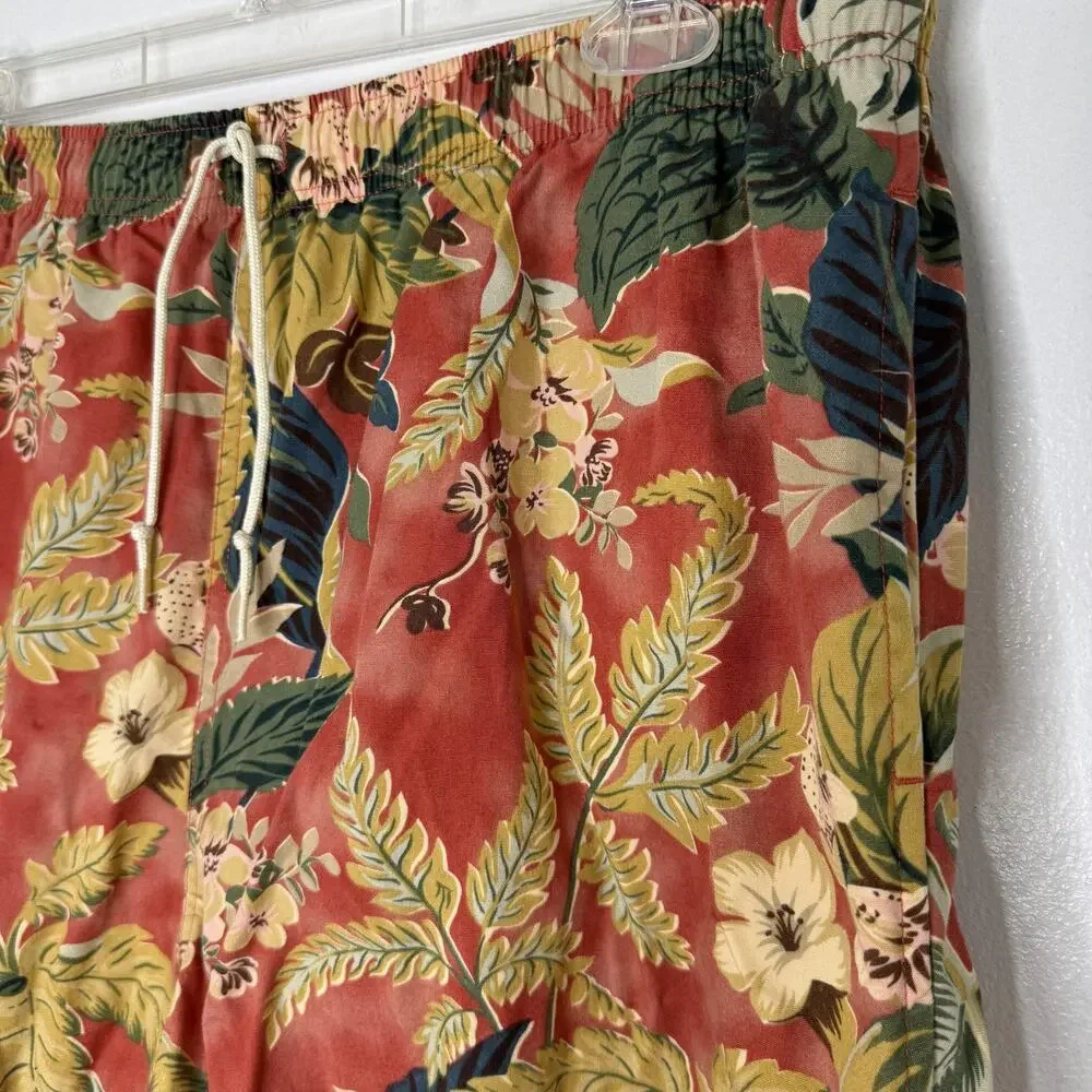Polo Sport Swim Trunks Mens 2XL Multicolor Tropical Floral Drawstring Beach
